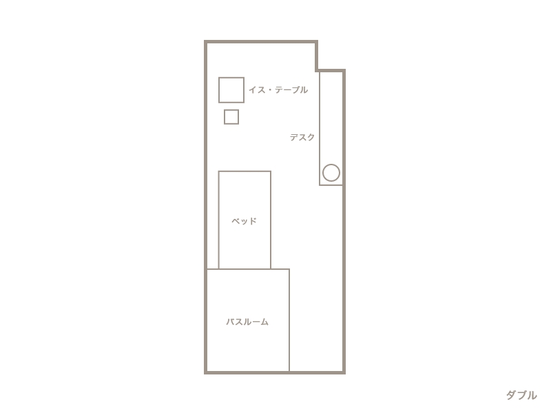 ダブル 間取り図