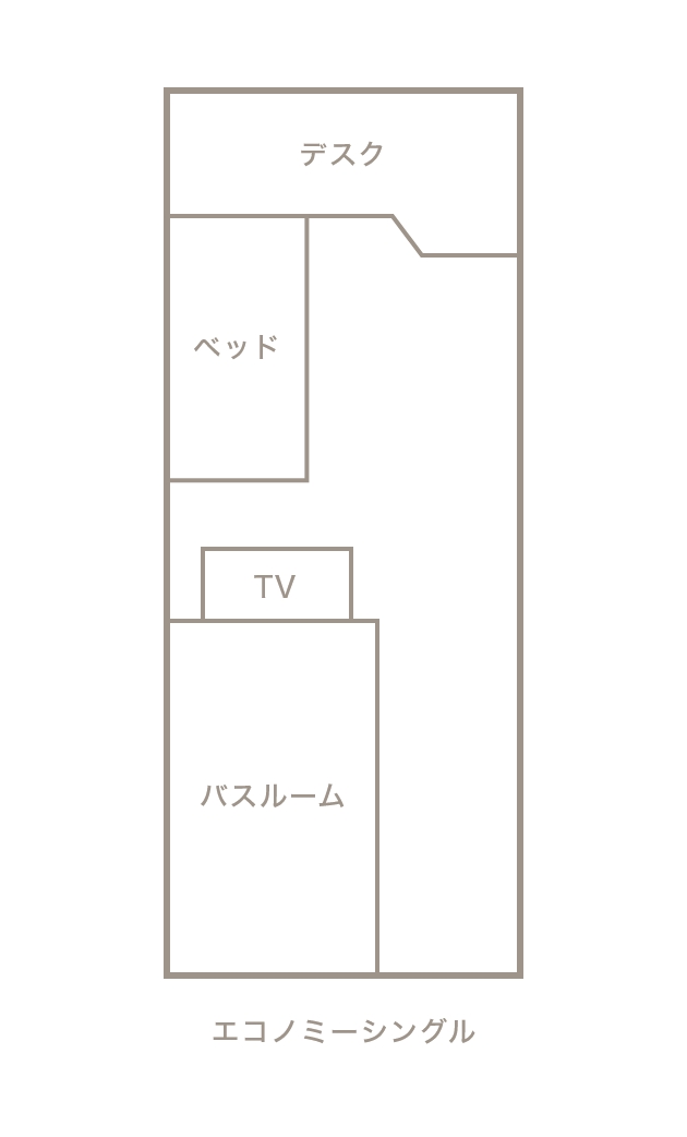 エコノミーシングル 間取り図